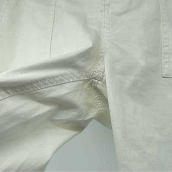 Gloria Vanderbilt Petites Crystal White Ribbed Utility Skimmer Capri Pants 4P - Picture 7 of 16